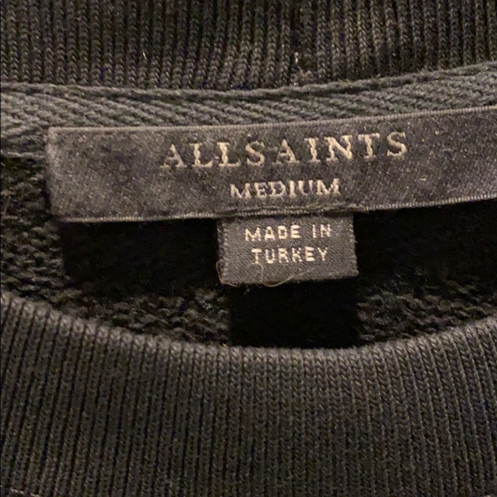 All Saints medium black sweatshirt